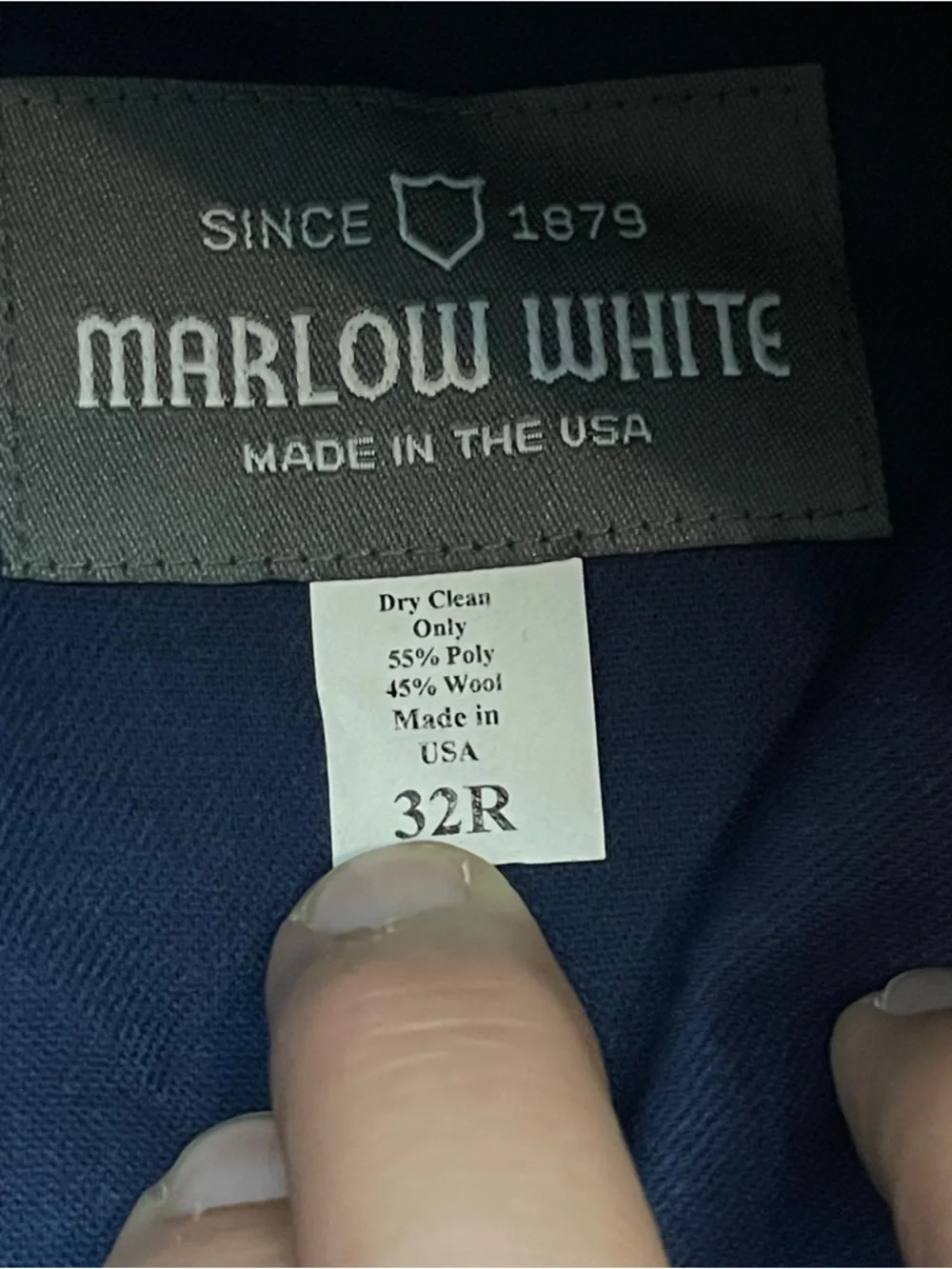 Marlow White Army Officer Pants 32R Yellow Stripe Army Service Cavalry Uniform